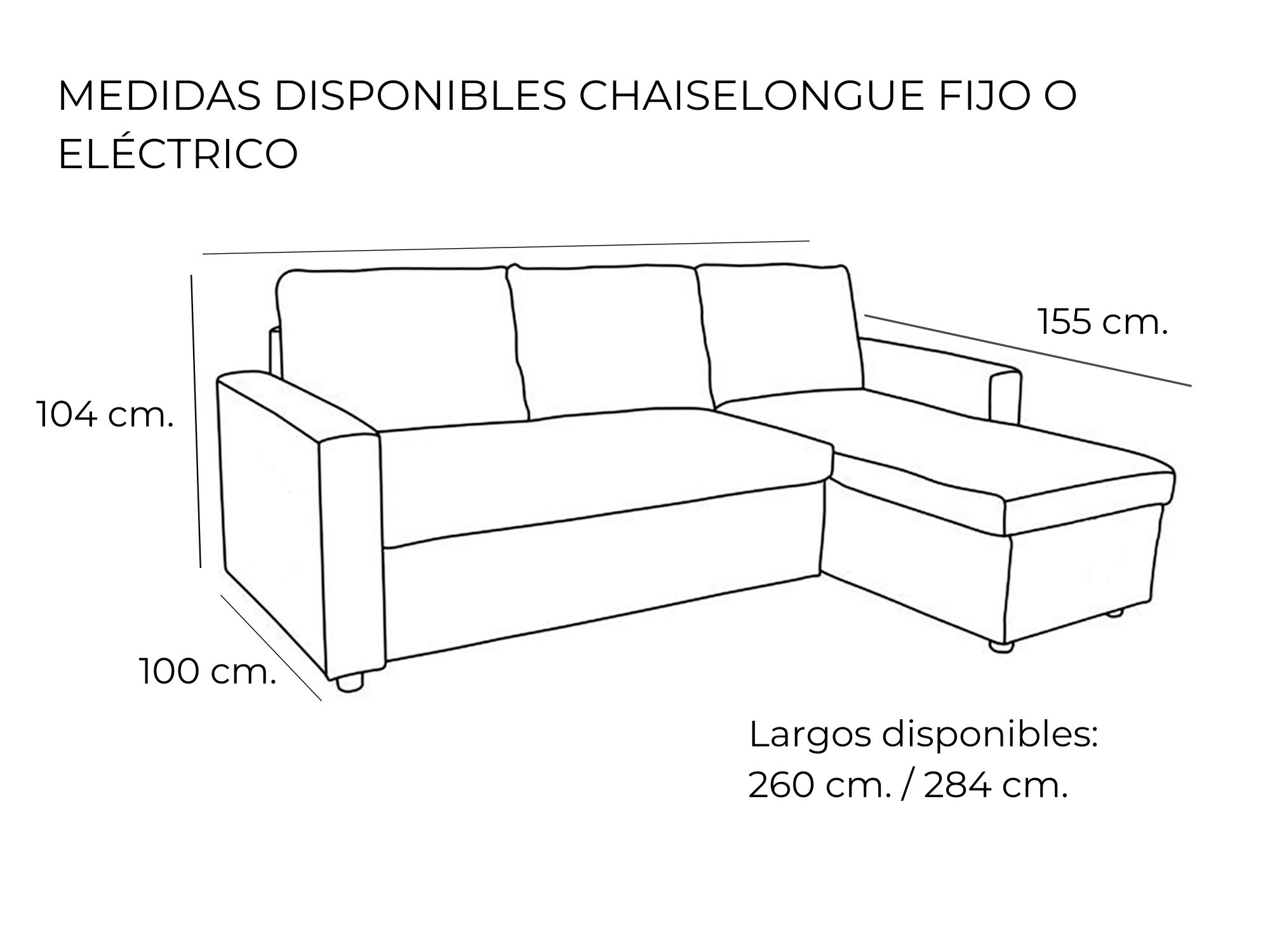 SOfa de diseño 2 o 3 plazas fijo o electrico blus acomodel
